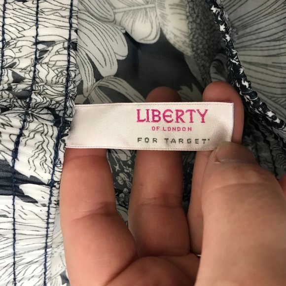 SALE! Liberty of London Blue Swim Coverup with Floral Design - Picture 3 of 4